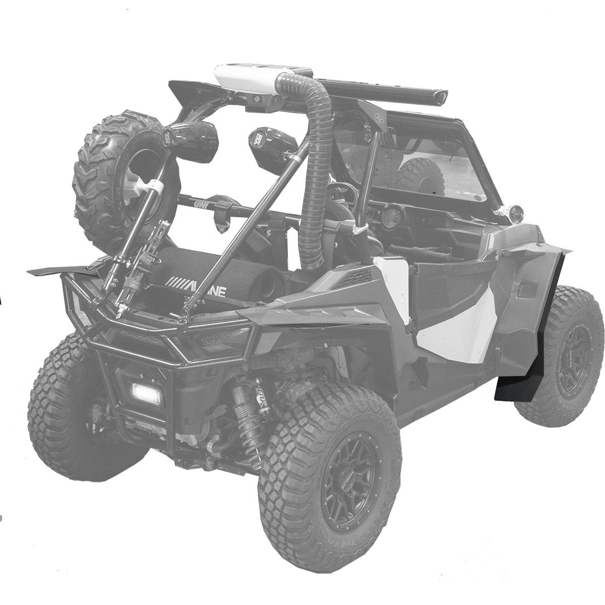 2015+ Polaris RZR 900S | Trail S SuperATV Fender Extensions - MAX Coverage
