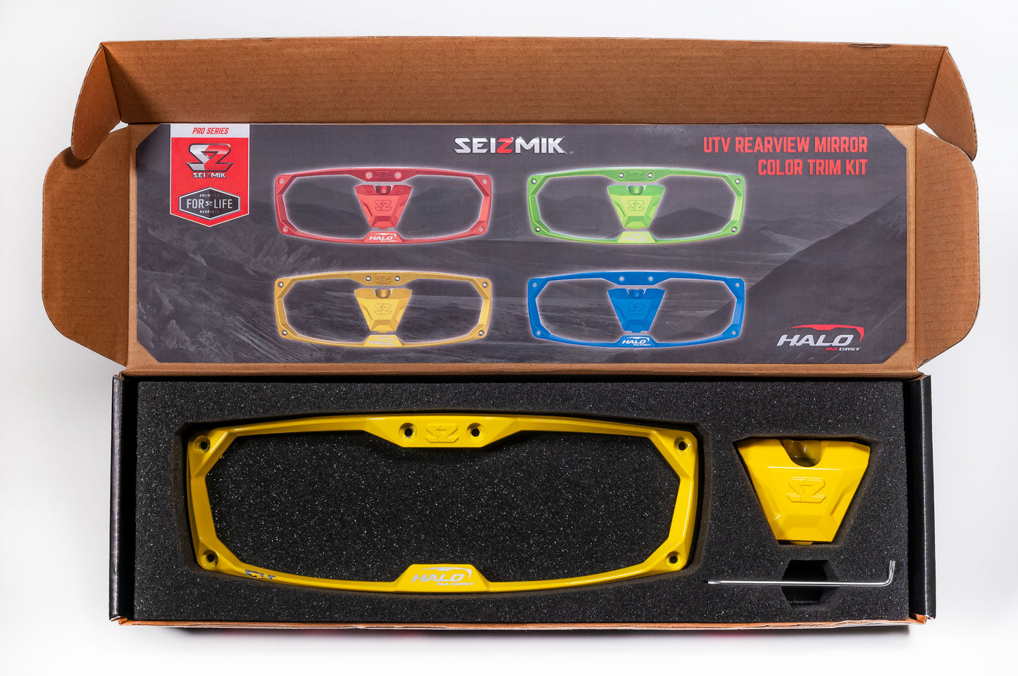 Bezel Halo Billet/Led/Cast Yellow