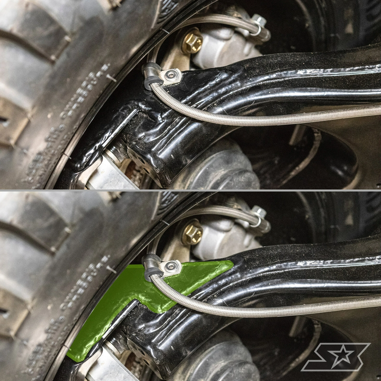 Can-Am Maverick X3 64 Inch Trailing Arms Weld In Gusset Kit