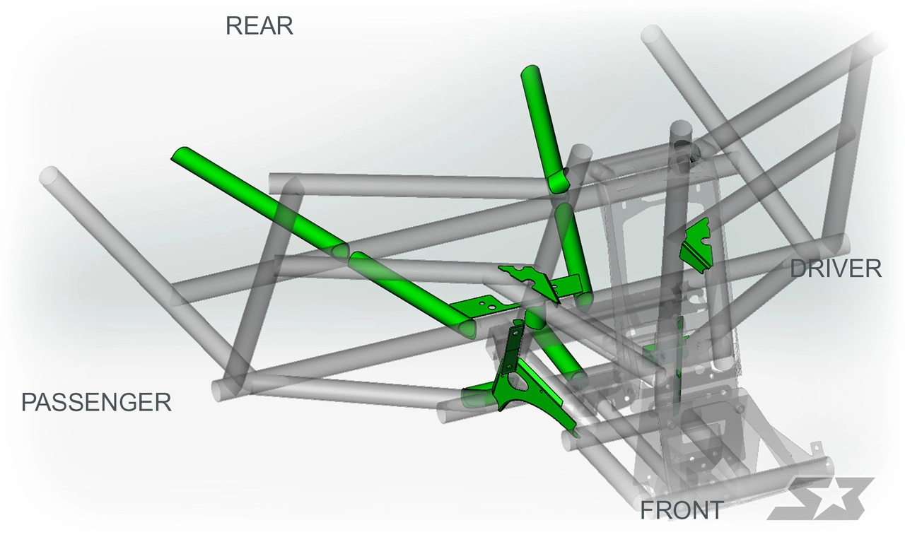 Can-Am Maverick X3 Chassis Weld In Gusset Kit