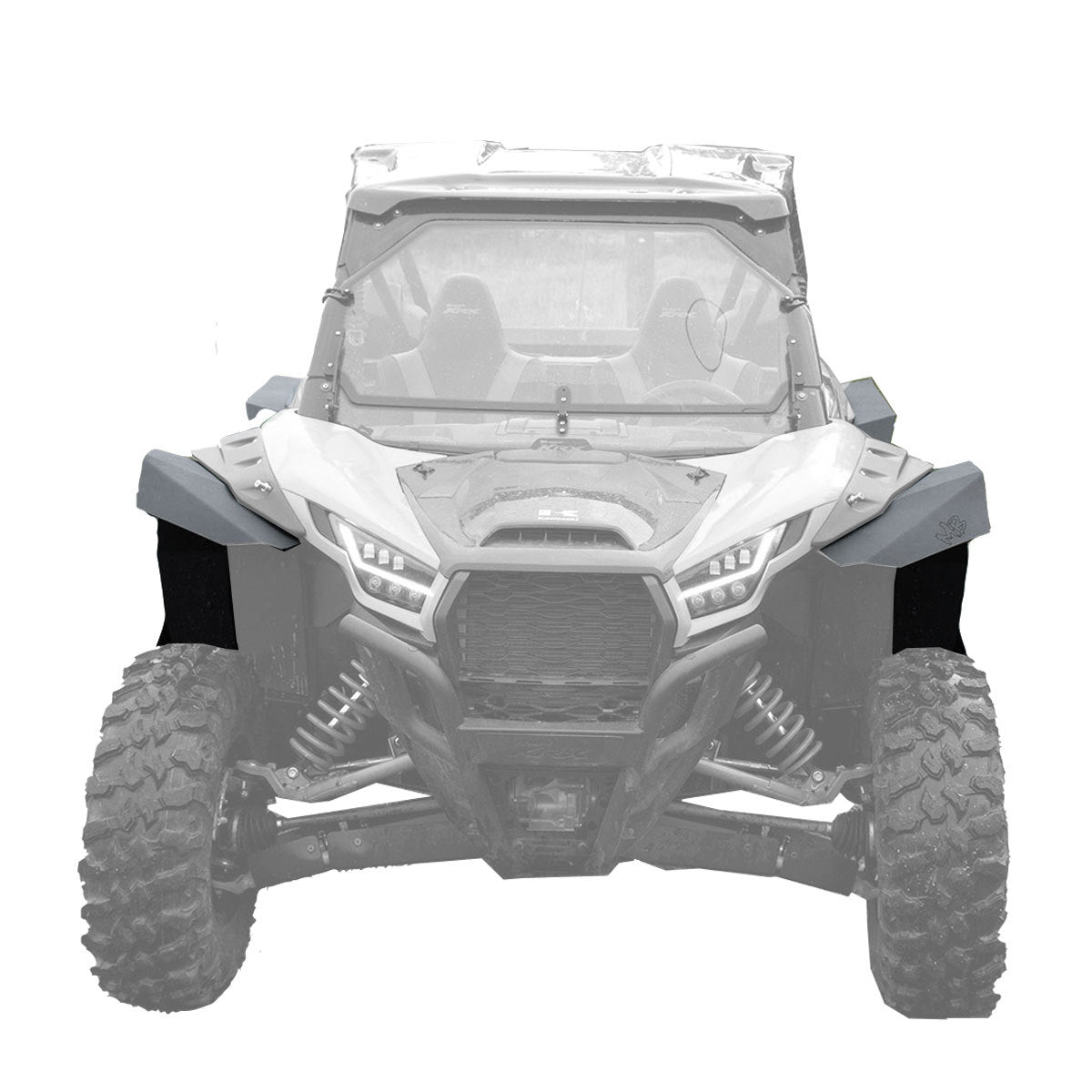 Kawasaki Teryx KRX 1000 OEM Wide Fender Flare Fender Extensions (Super Max Coverage)