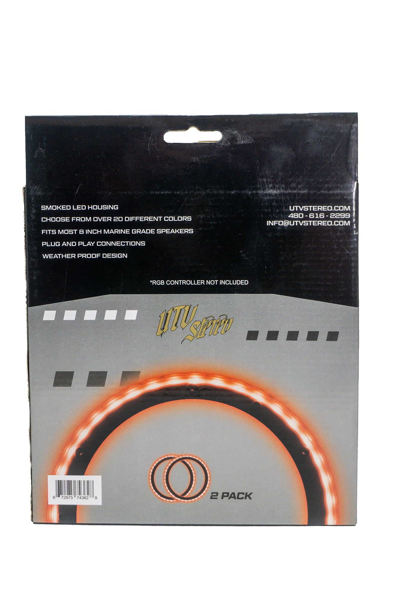 8" RGB LED Speaker Rings (Pair)