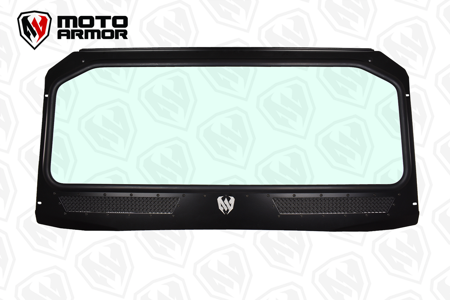 Polaris General Vented Full Glass Windshield Black