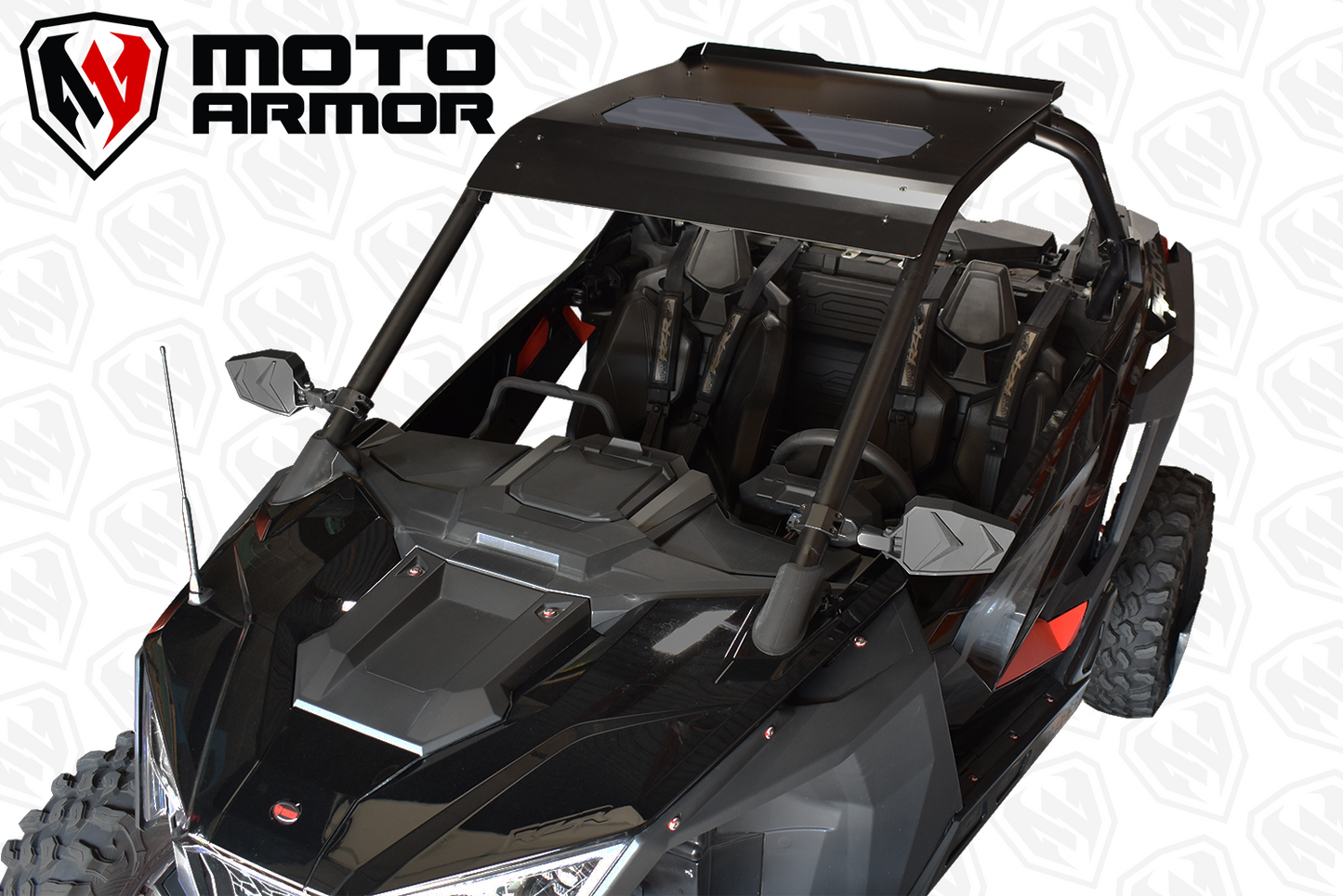 Polaris RZR Pro XP Aluminum Roof With Sunroof Red