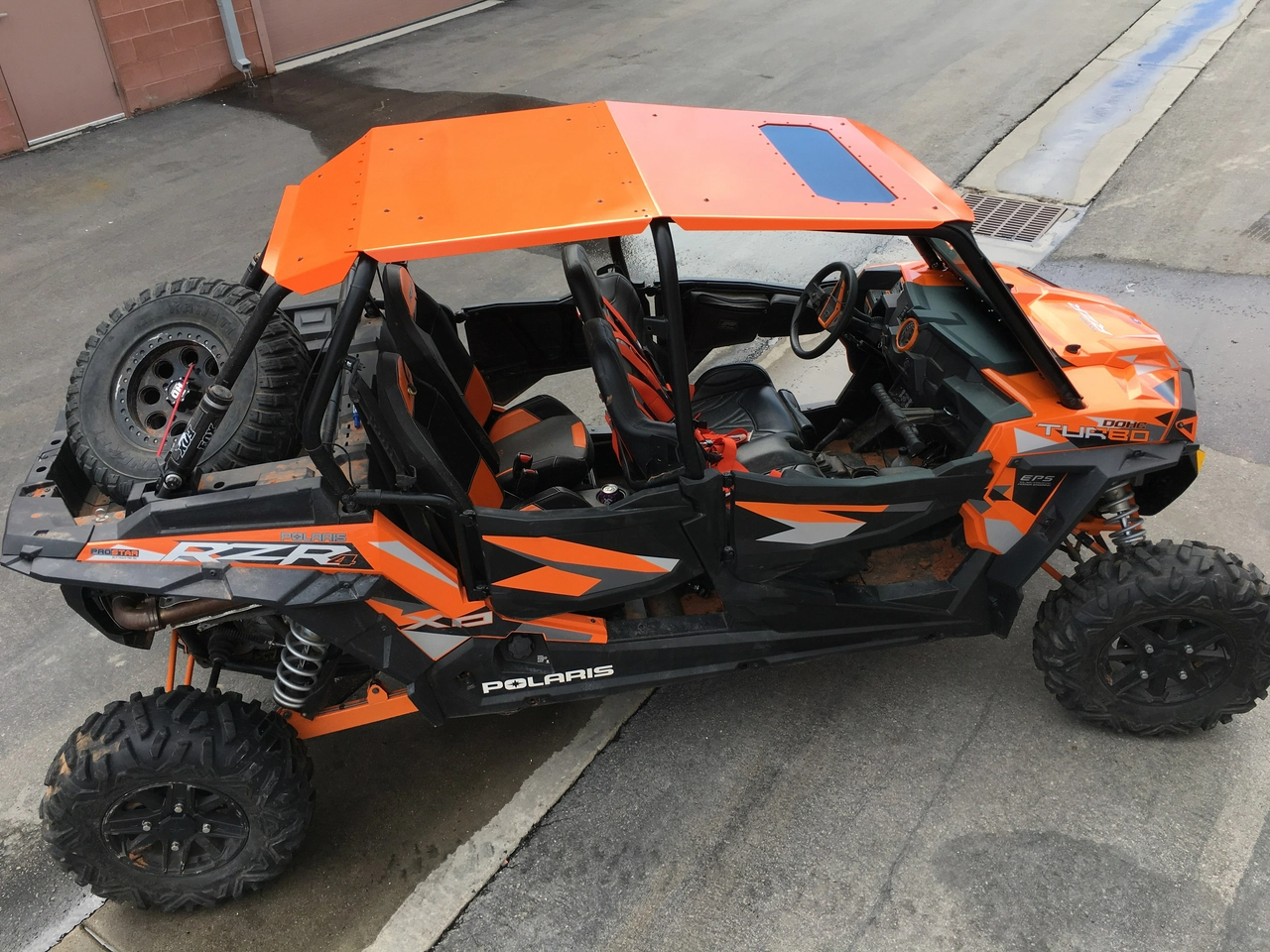 Polaris RZR XP 4 1000 And XP 4 Turbo Fast Back Aluminum Roof With Sunroof