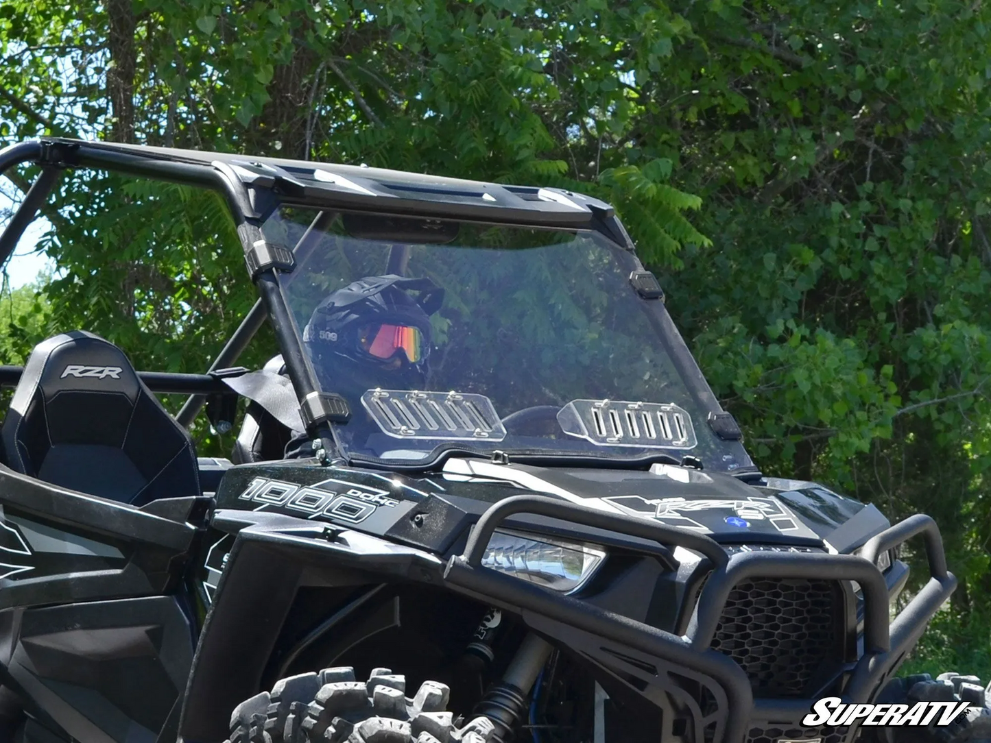 Polaris RZR XP Turbo Scratch Resistant Vented Windshield