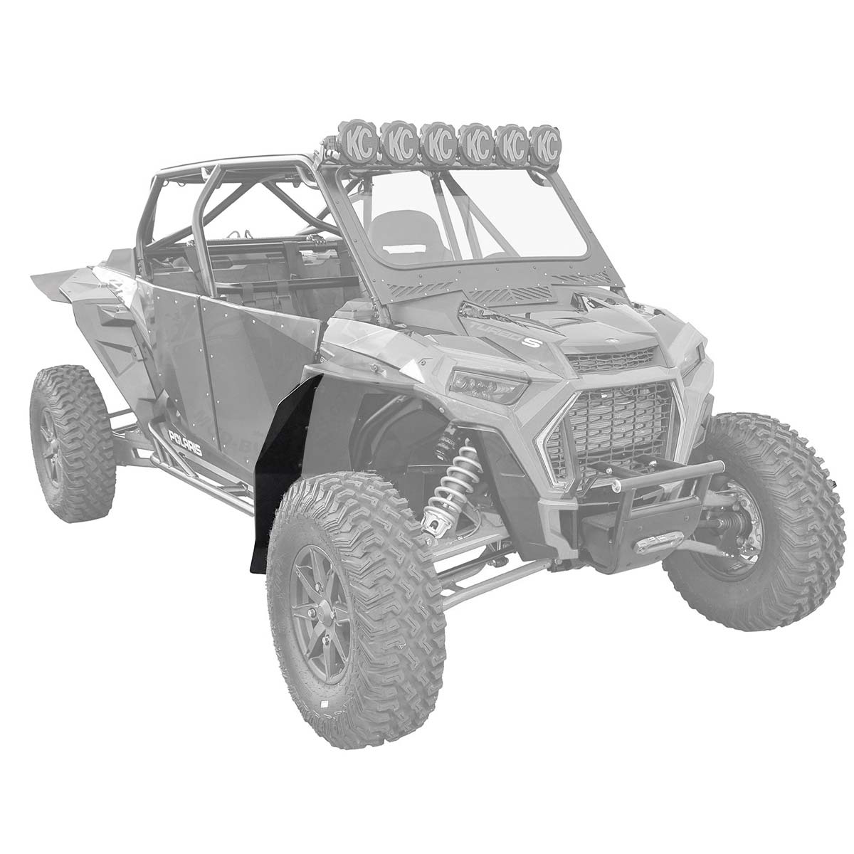 Polaris RZR XP Super Max Fender Extensions for SuperATV Fenders (For XP 1000, XP Turbo or Turbo S)
