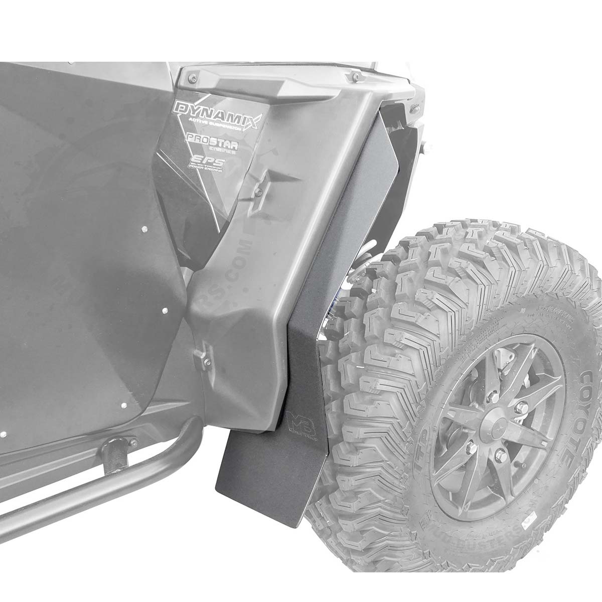 Polaris RZR XP Super Max Fender Extensions for SuperATV Fenders (For XP 1000, XP Turbo or Turbo S)