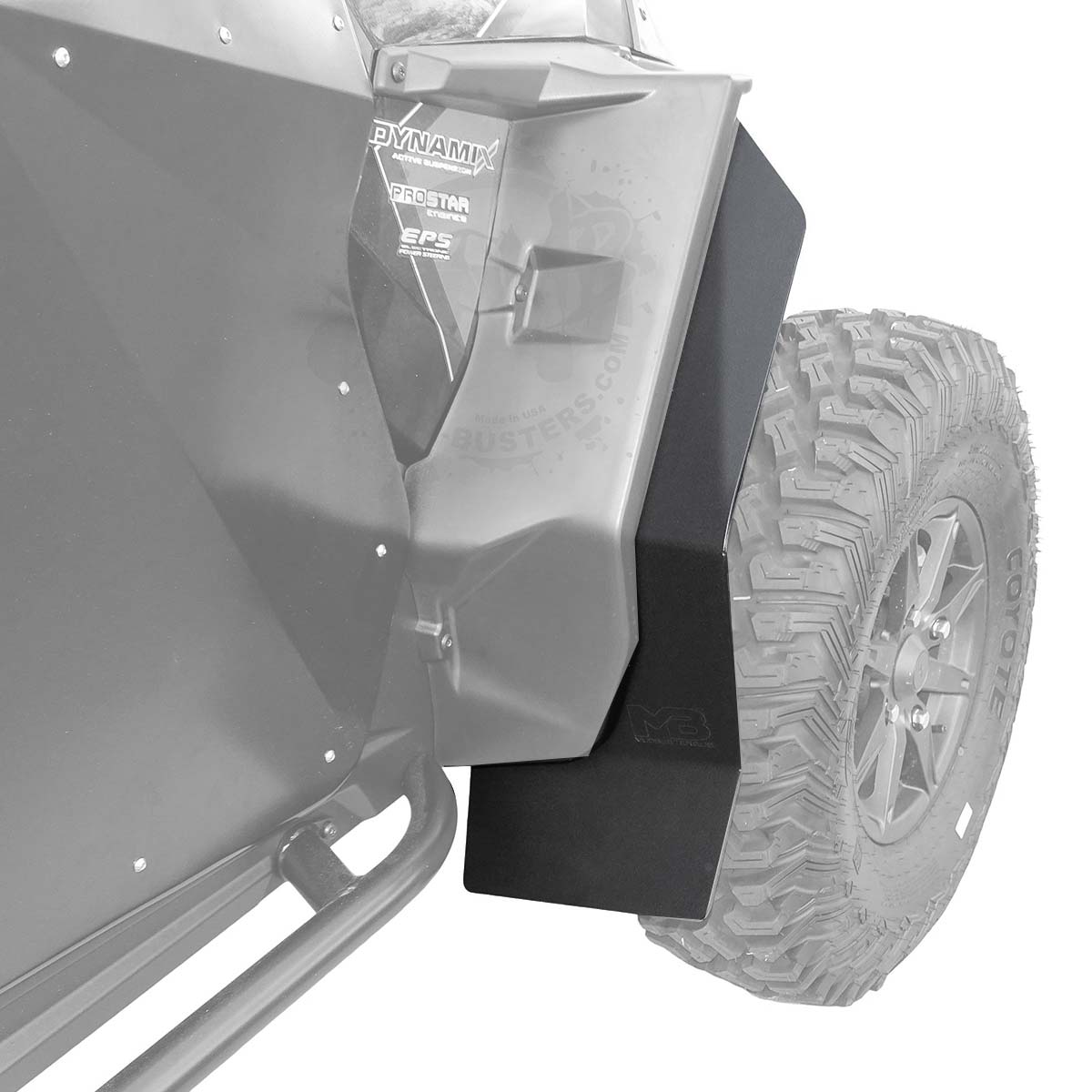 Polaris RZR XP Super Max Fender Extensions for SuperATV Fenders (For XP 1000, XP Turbo or Turbo S)
