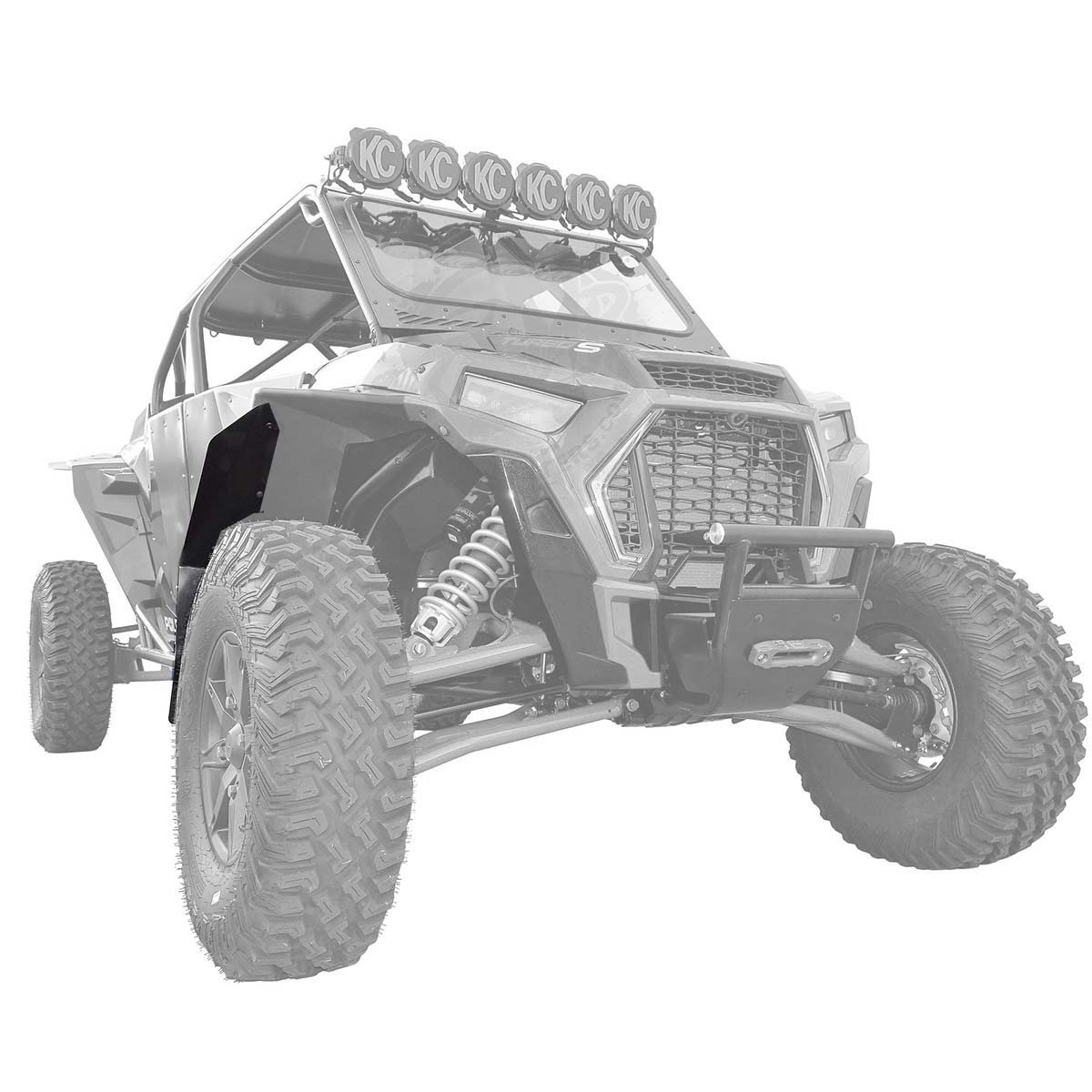 Polaris RZR XP Super Max Fender Extensions for SuperATV Fenders (For XP 1000, XP Turbo or Turbo S)