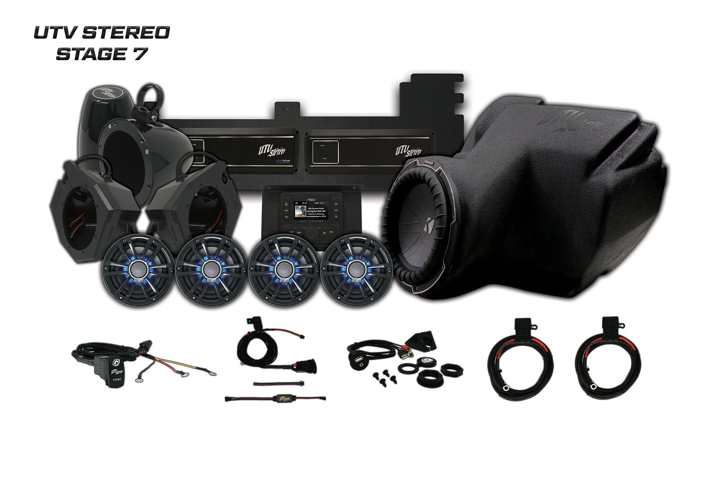 Polaris RZR UTV Stereo Stage 7 Stereo System