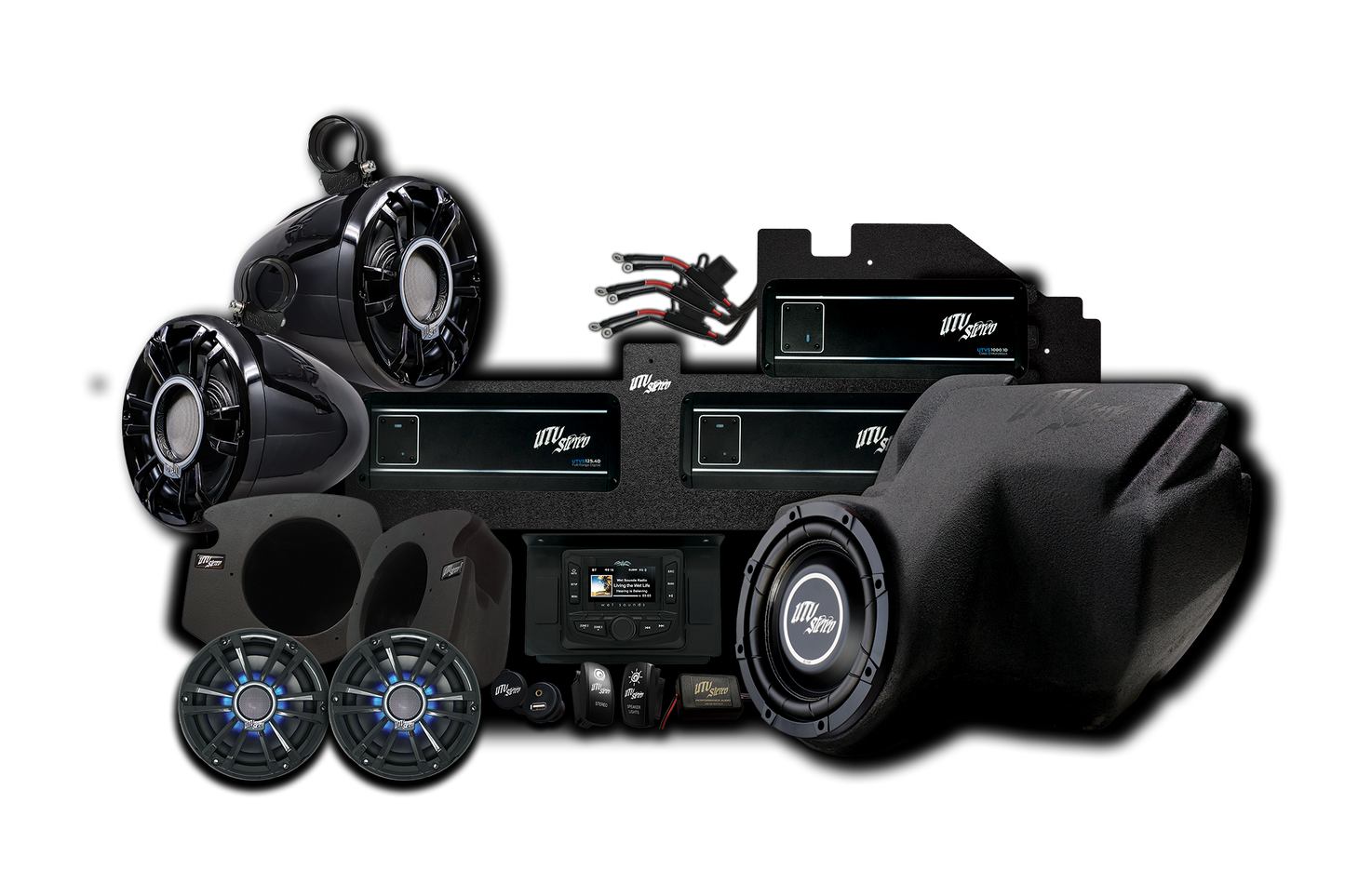 Polaris RZR UTV Stereo Stage 8 Stereo System