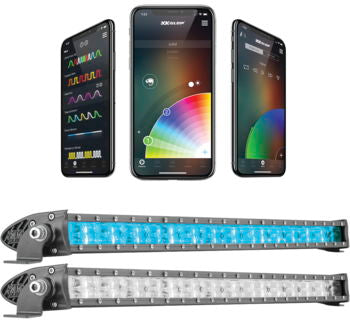 XK Glow 32 Inch XKChrom App Controlled RGBW LED Light Bar