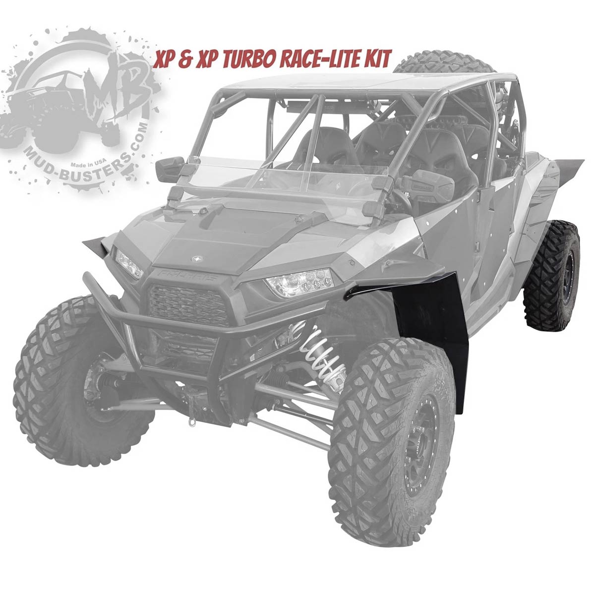 Polaris RZR XP-1000 OEM Full Coverage Fender Flare Extensions - Full Kit