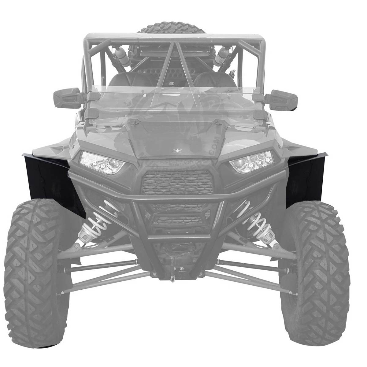 Polaris RZR XP-1000 OEM Full Coverage Fender Flare Extensions - Full Kit