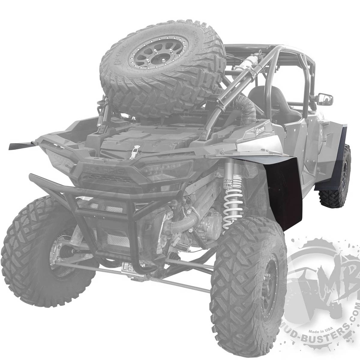 Polaris RZR XP-1000 OEM Full Coverage Fender Flare Extensions - Full Kit