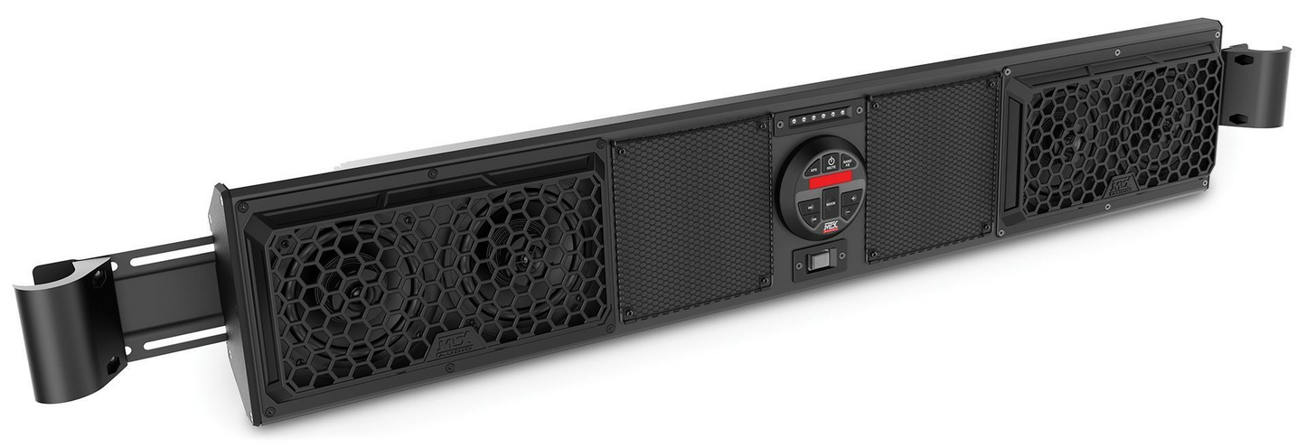 Yamaha Viking Bluetooth Overhead Audio Sound Bar with 2-Channel Amplifier and 2 Roll Cage Speaker System