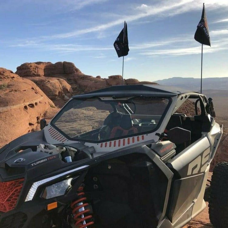 Can Am X3 Vented Glass Front Windshield 2.0