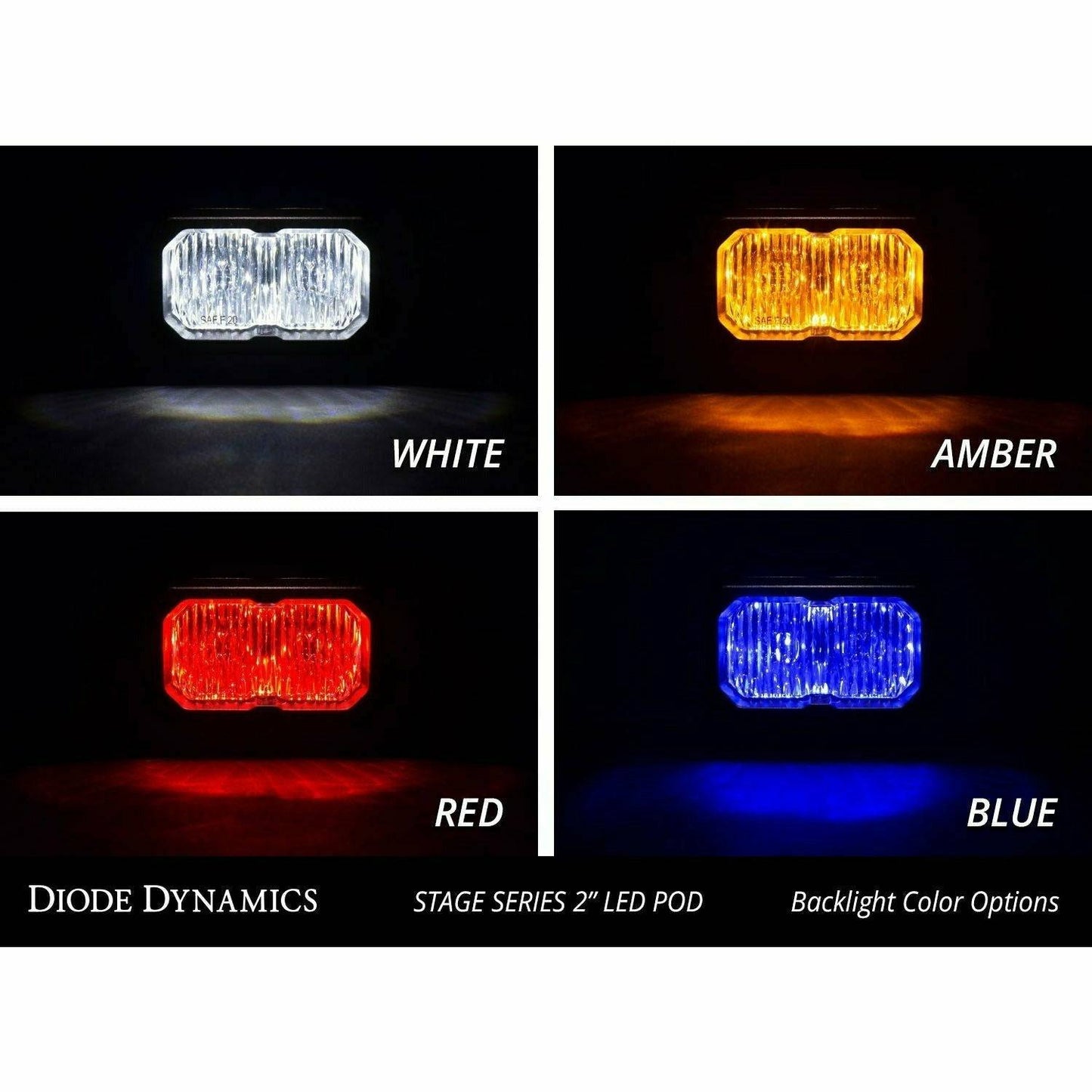 Stage Series 2" White Sport Flush Mount LED Pod
