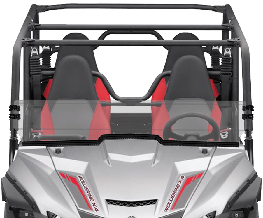 Half Windshield Clr Yam Wolverine X 4