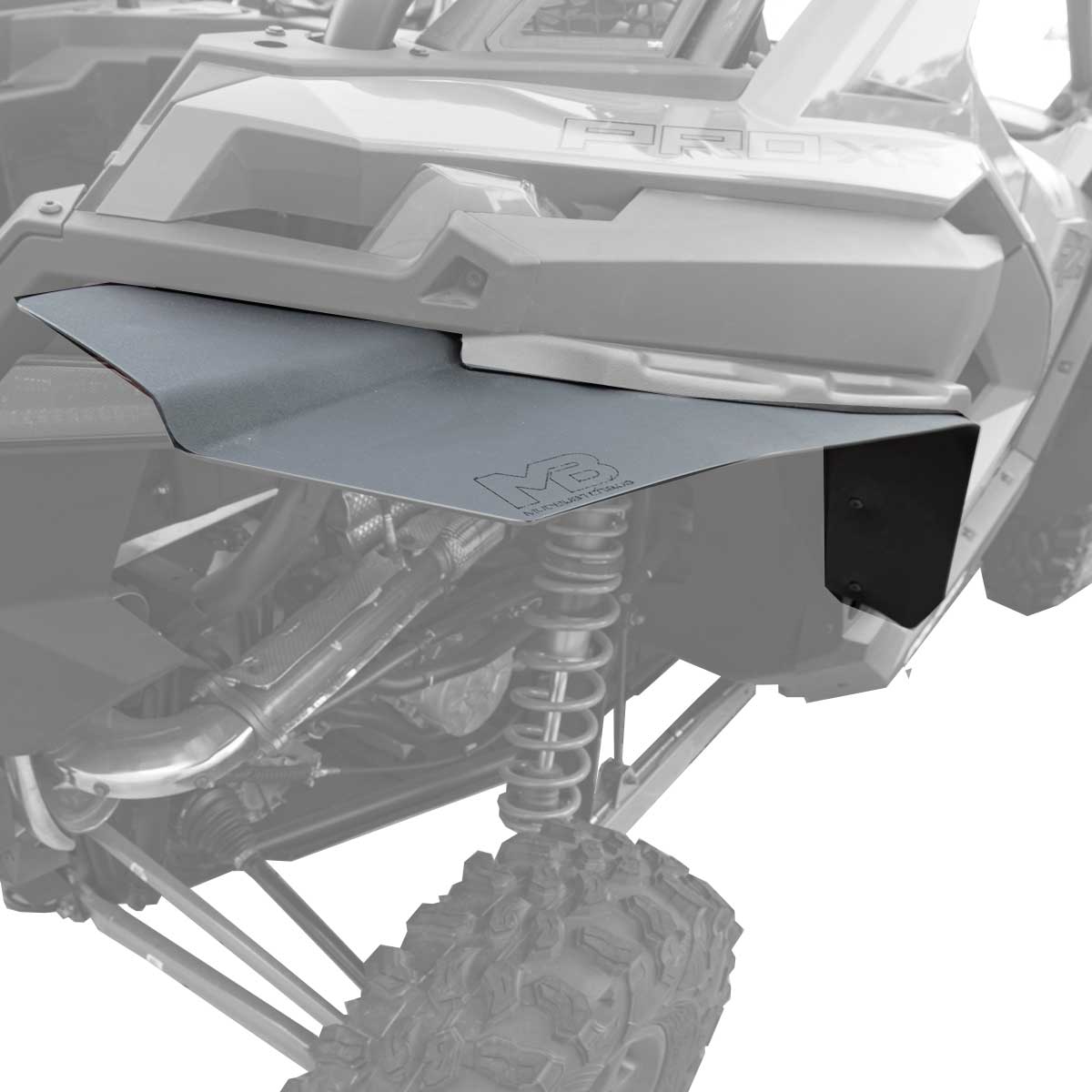 Polaris RZR Pro XP Fender Extensions for Super ATV Fenders (Max Coverage)