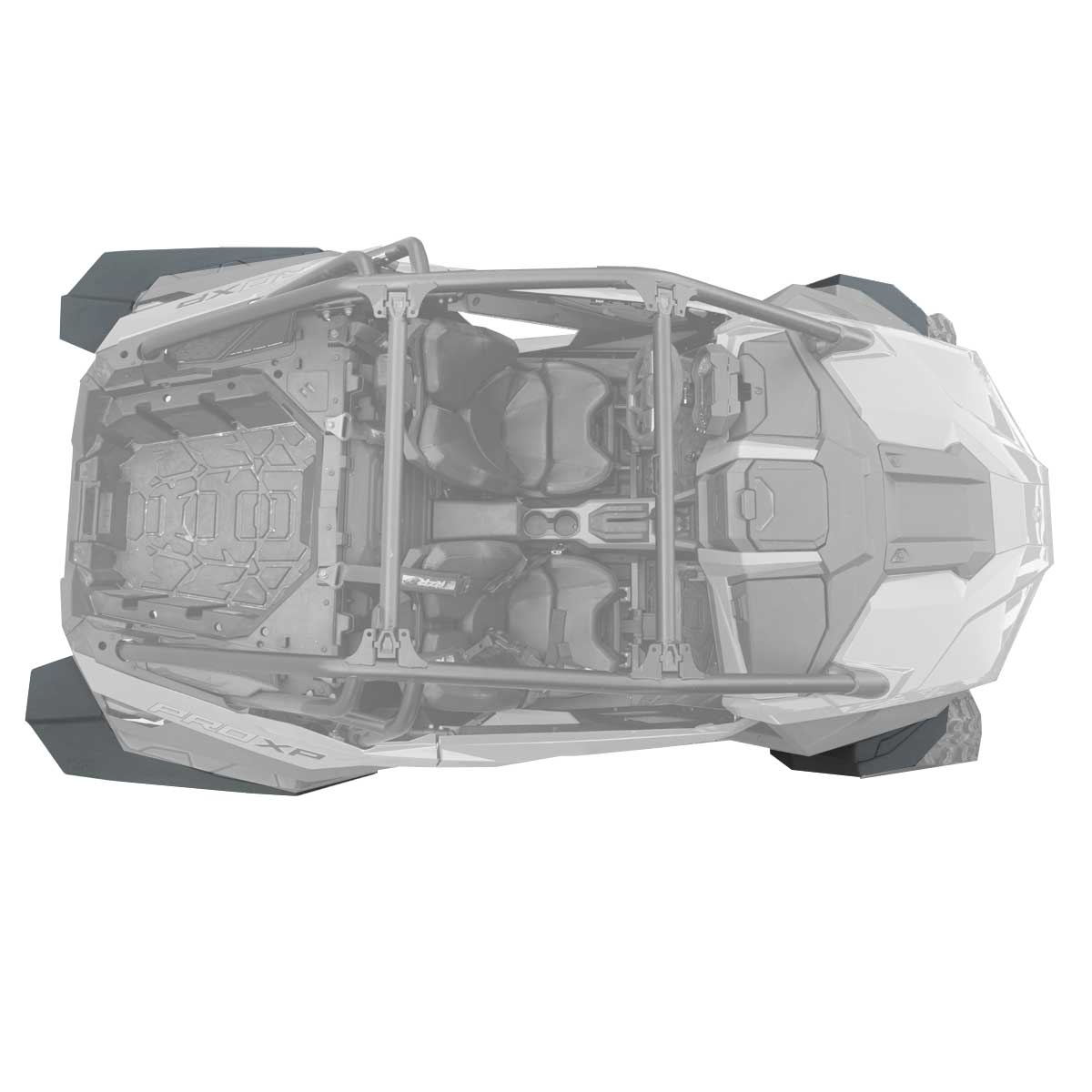 Polaris RZR Pro XP Fender Extensions for Super ATV Fenders (Max Coverage)