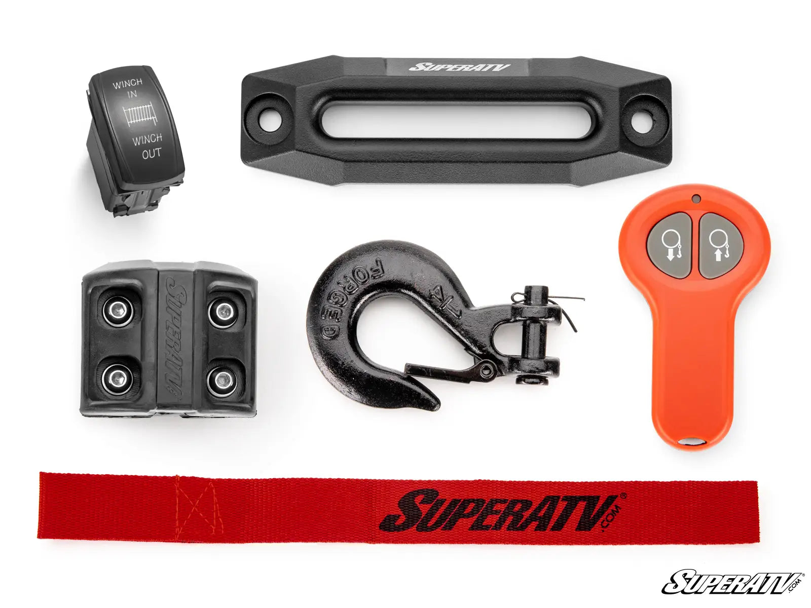 SuperATV 4500 LB. UTV/ATV WINCH (WITH WIRELESS REMOTE & SYNTHETIC ROPE)