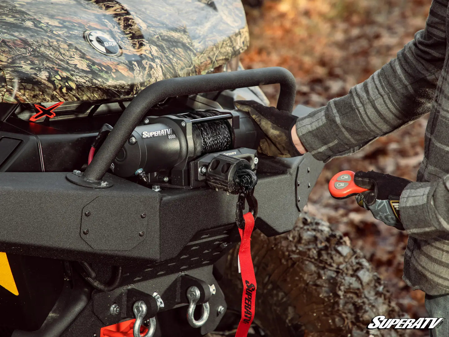 SuperATV 4500 LB. UTV/ATV WINCH (WITH WIRELESS REMOTE & SYNTHETIC ROPE)