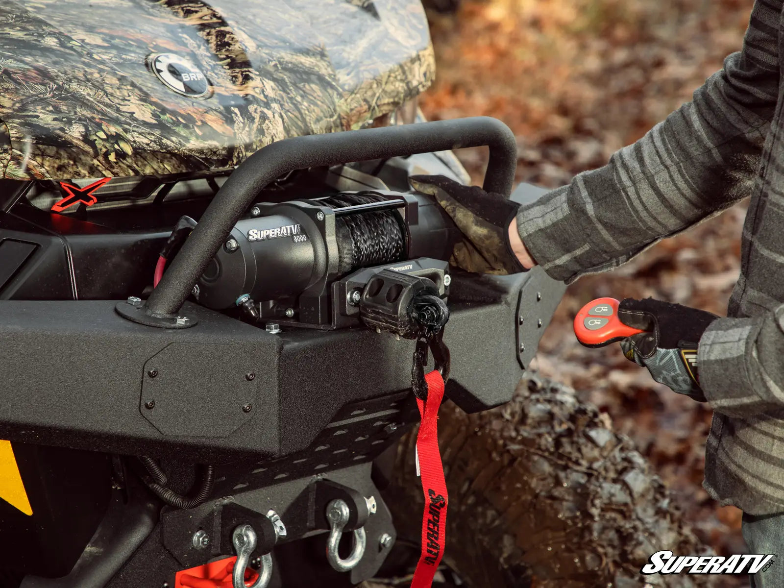 SuperATV 4500 LB. UTV/ATV WINCH (WITH WIRELESS REMOTE & SYNTHETIC ROPE)