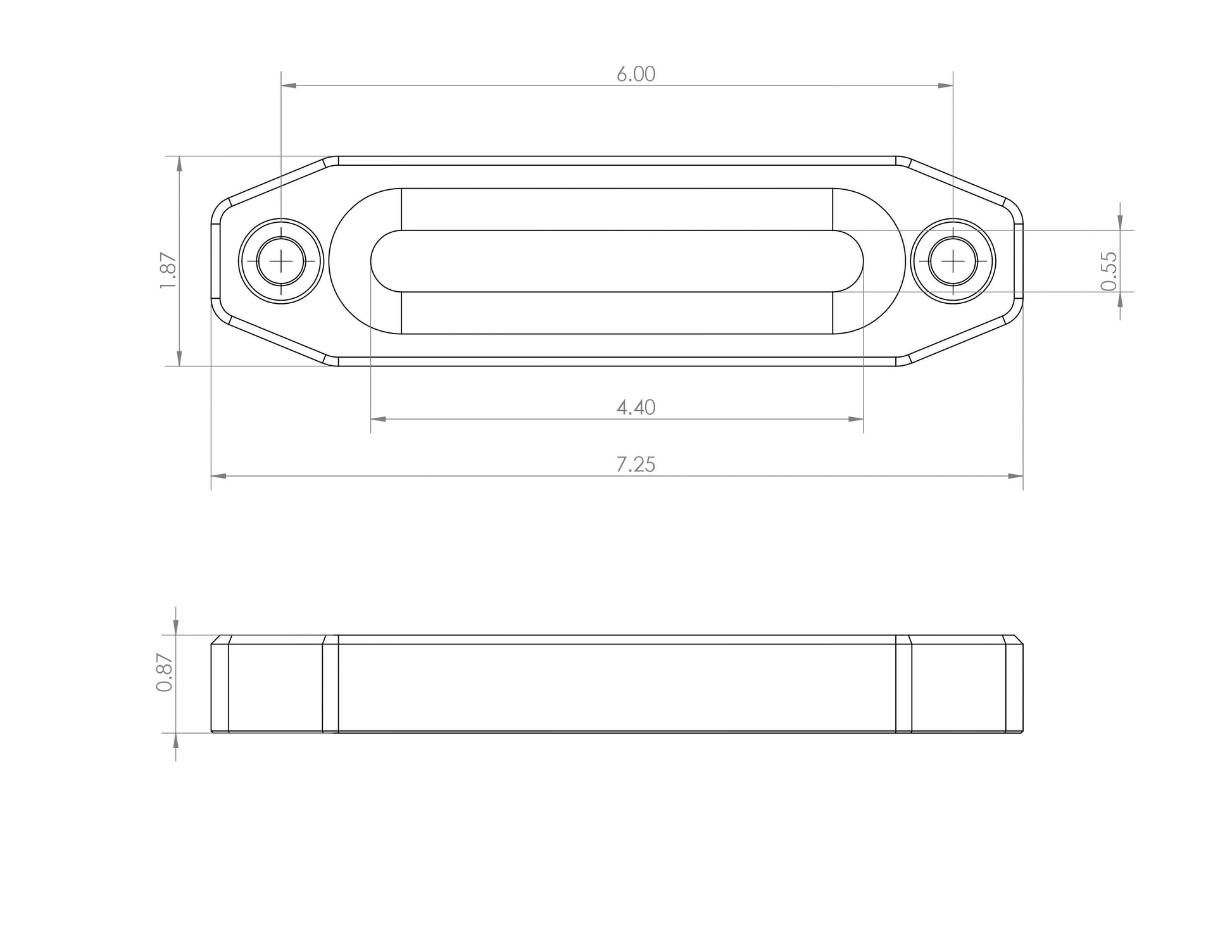 Billet Aluminum Winch Fairlead