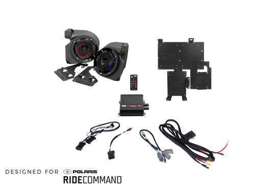 2-Speaker Audio System for 2014+ Polaris RZR Vehicles w/RideCommand
