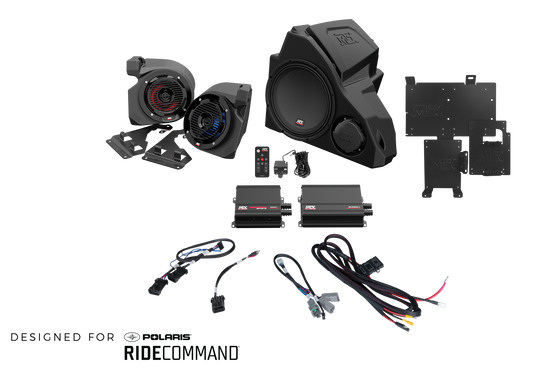 3-Speaker Audio System for 2014+ Polaris RZR Vehicles w/RideCommand