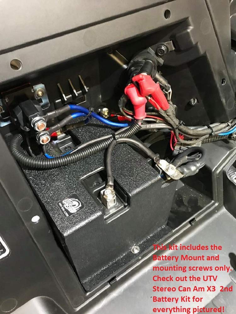 UTV Stereo Can-Am X3 Dual Battery Mount (Mount Only)