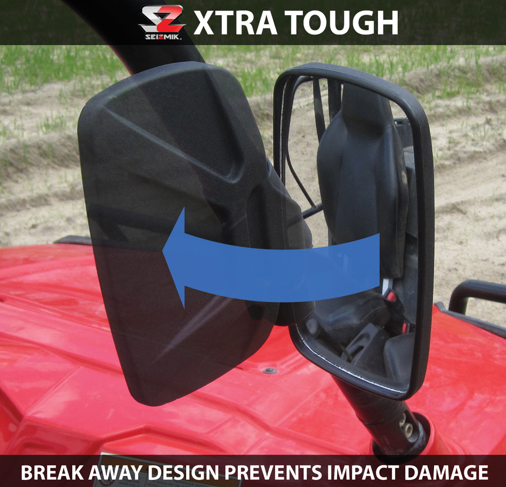 Break Away Side Mirror Utv   Rhino/Mule/All Polaris