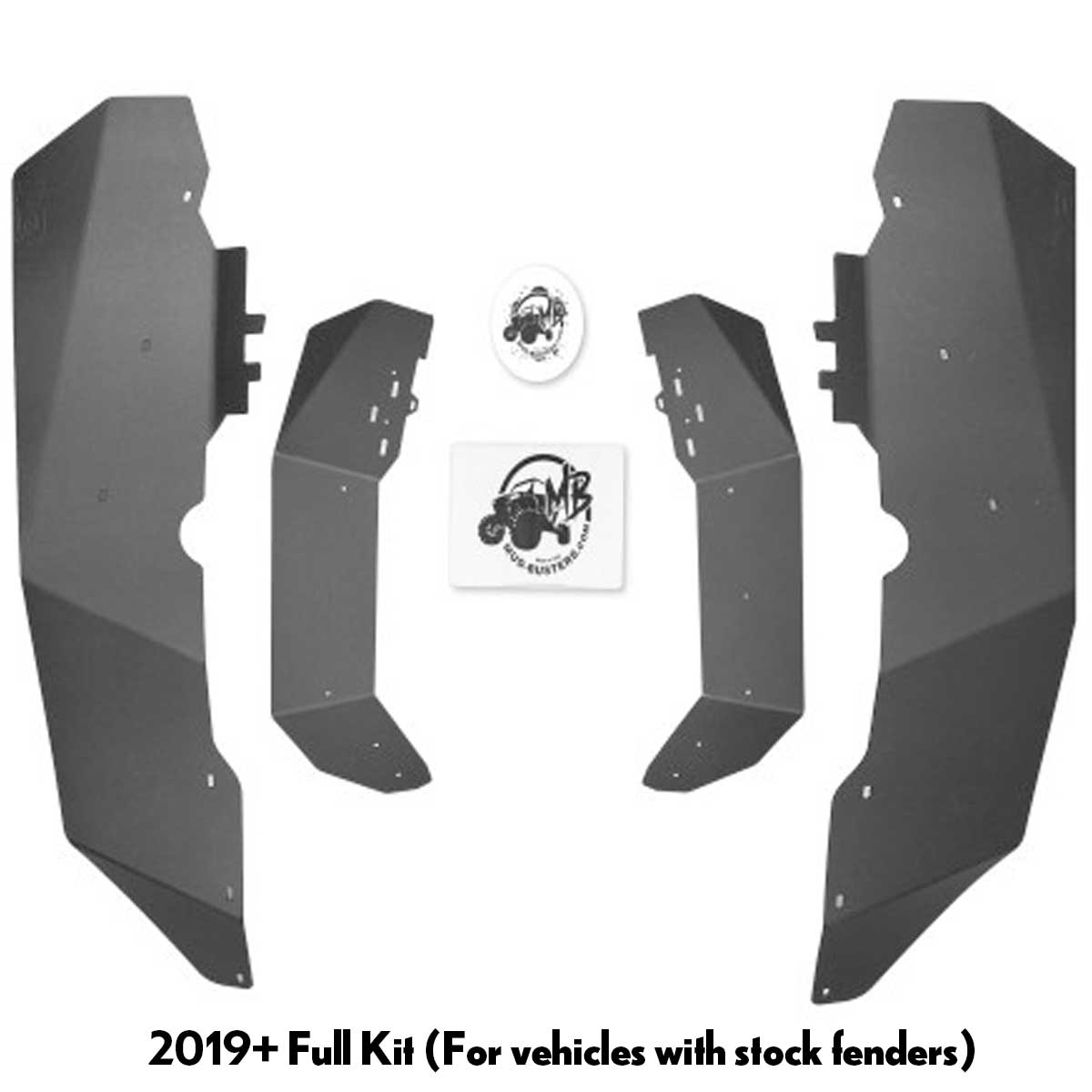 2019+ Polaris RZR XP 1000 and XP Turbo MAX Coverage Fender Flares