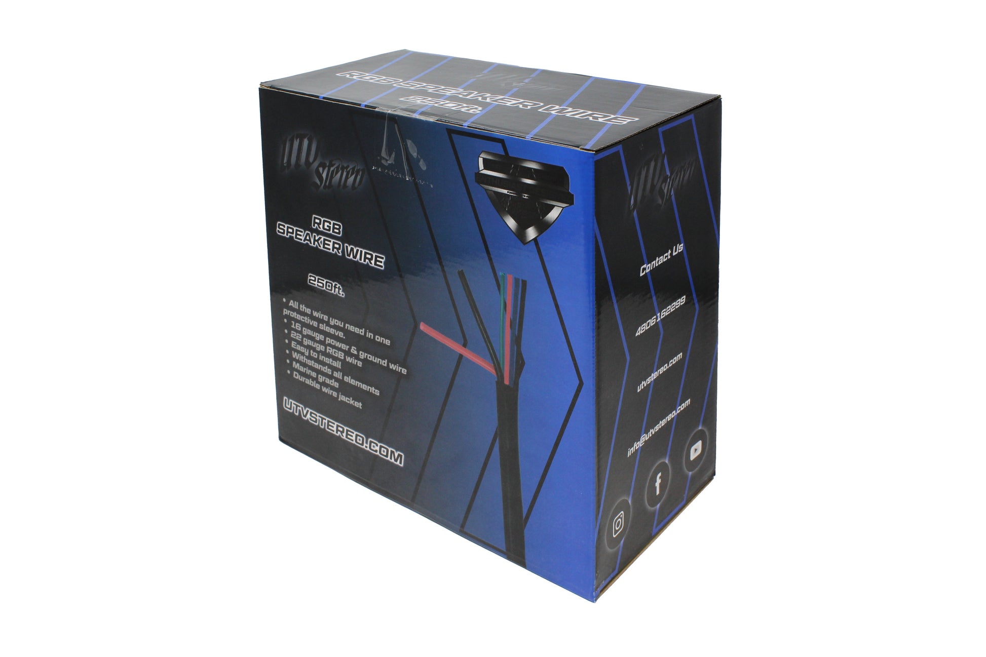 UTV Stereo 6 Conductor RGB Wire - 250ft.