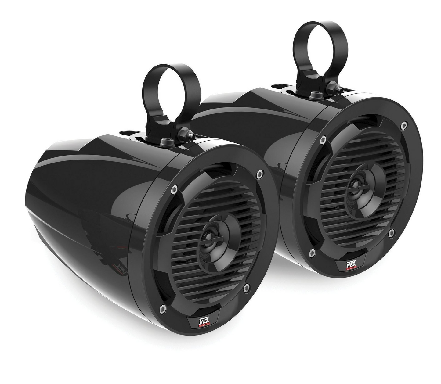Polaris RZR Bluetooth Overhead Audio Sound Bar, 2-Channel Amplifier, 2 Cage Mounted Speakers, and Amplified Subwoofer