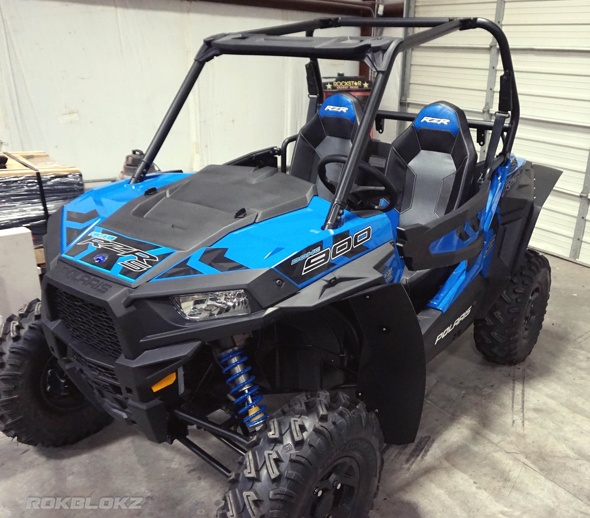 Polaris RZR S 900 & RZR S 1000 2015-2019 Mud Flaps / Fender Extensions, Front & Rear