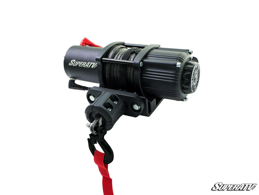 SuperATV 2500 LB UTV Winch With Wireless Remote And Synthetic Rope