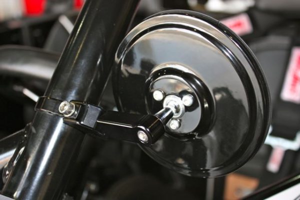 UTV 5.0″ Round CONVEX GLASS Billet Arm Side Mirror