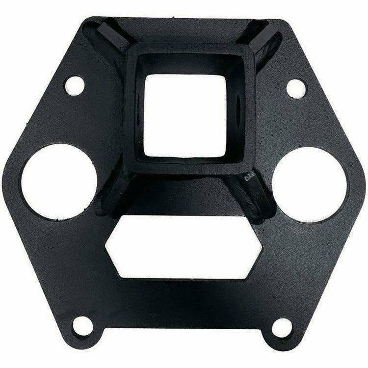 Polaris RZR XP Turbo Radius Rod Plate with Hitch Receiver
