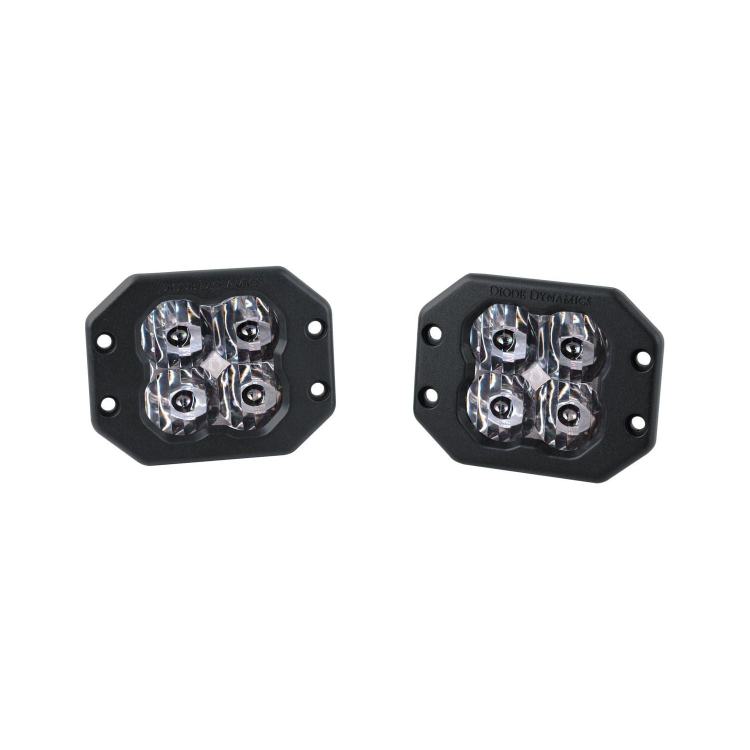 Stage Series 3" White Sport Flush Mount LED Pods (Pair)
