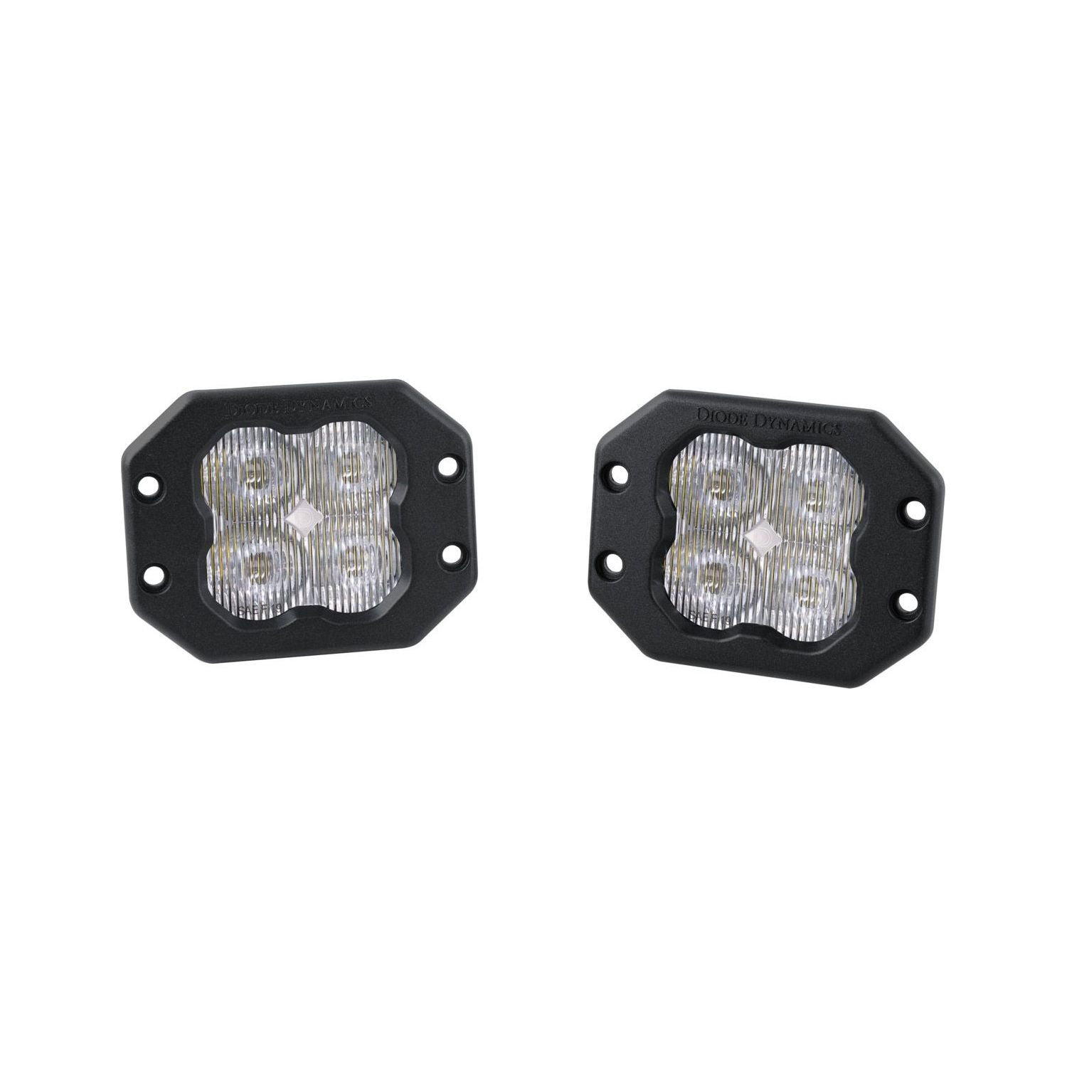 Stage Series 3" White Sport Flush Mount LED Pods (Pair)