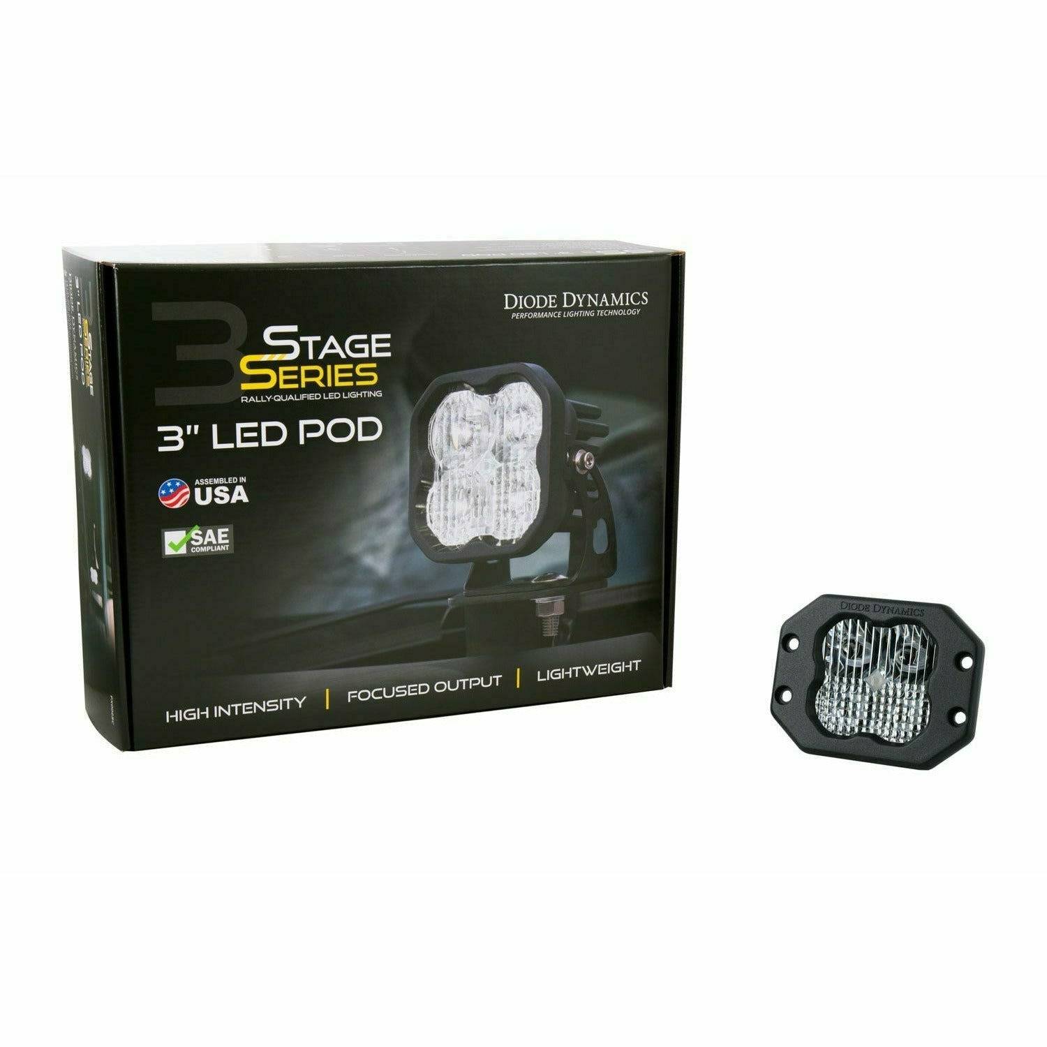 Stage Series 3" White Sport Flush Mount LED Pod