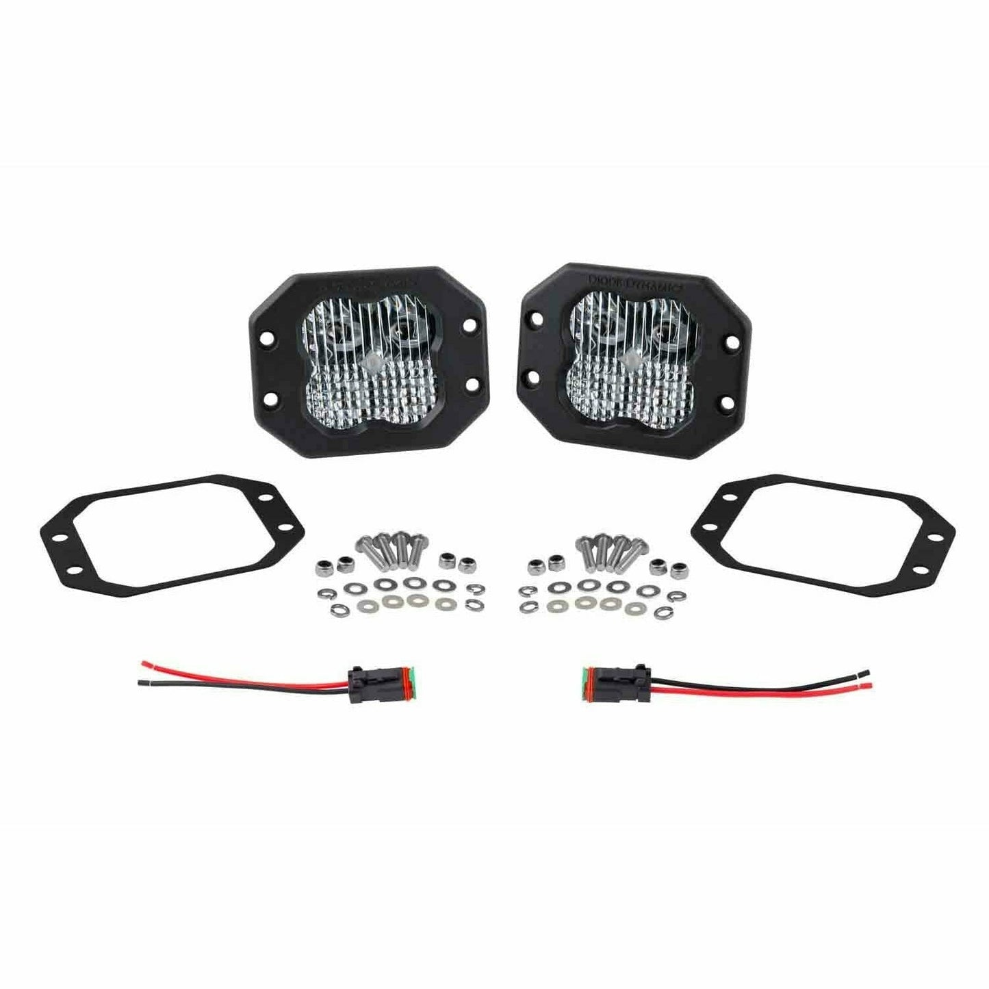 Stage Series 3" White Sport Flush Mount LED Pods (Pair)