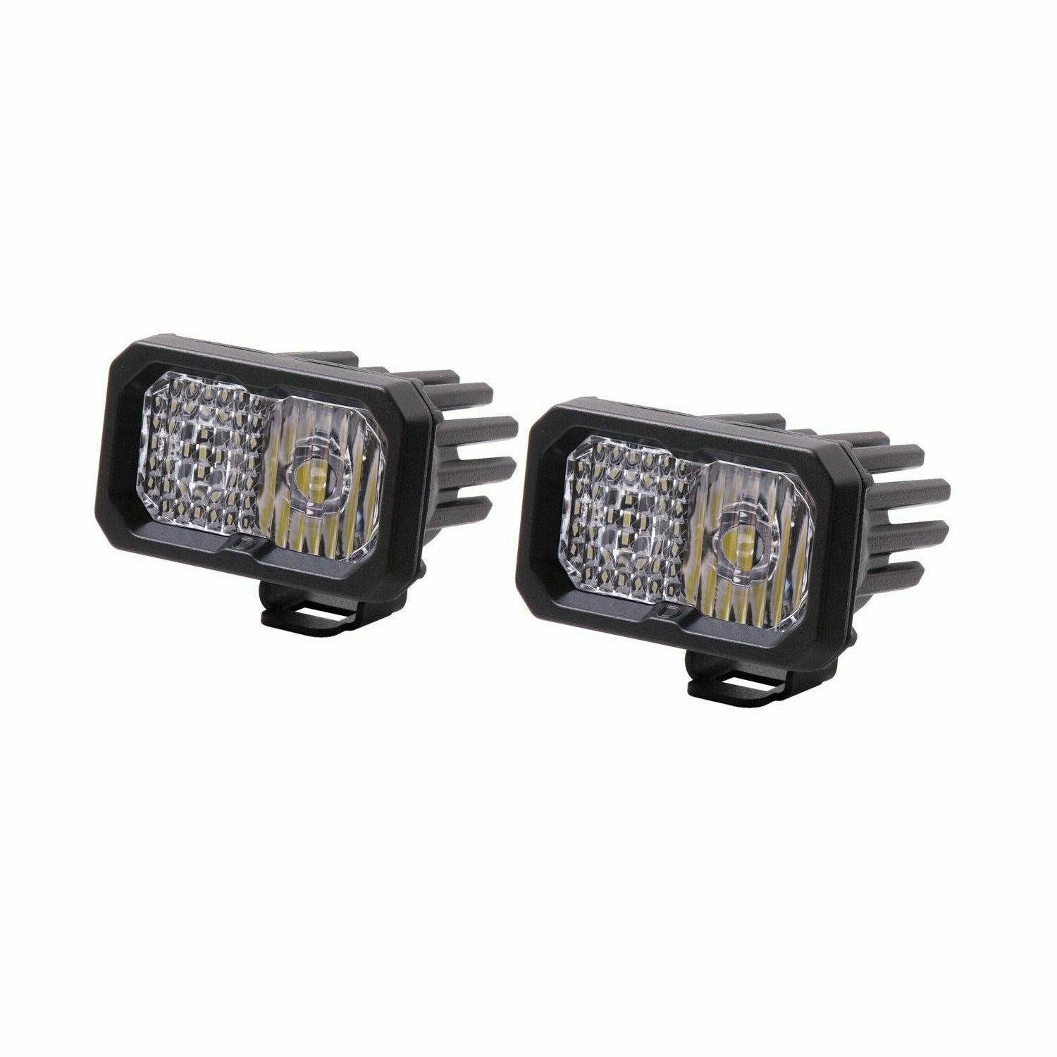 Stage Series 2" White Sport Standard LED Pods (Pair)