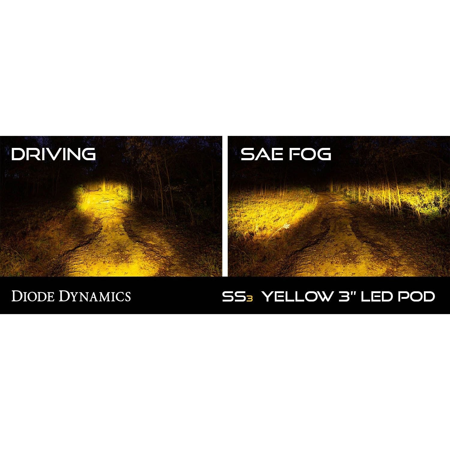 Stage Series 3" Yellow Sport LED Pods (Pair)